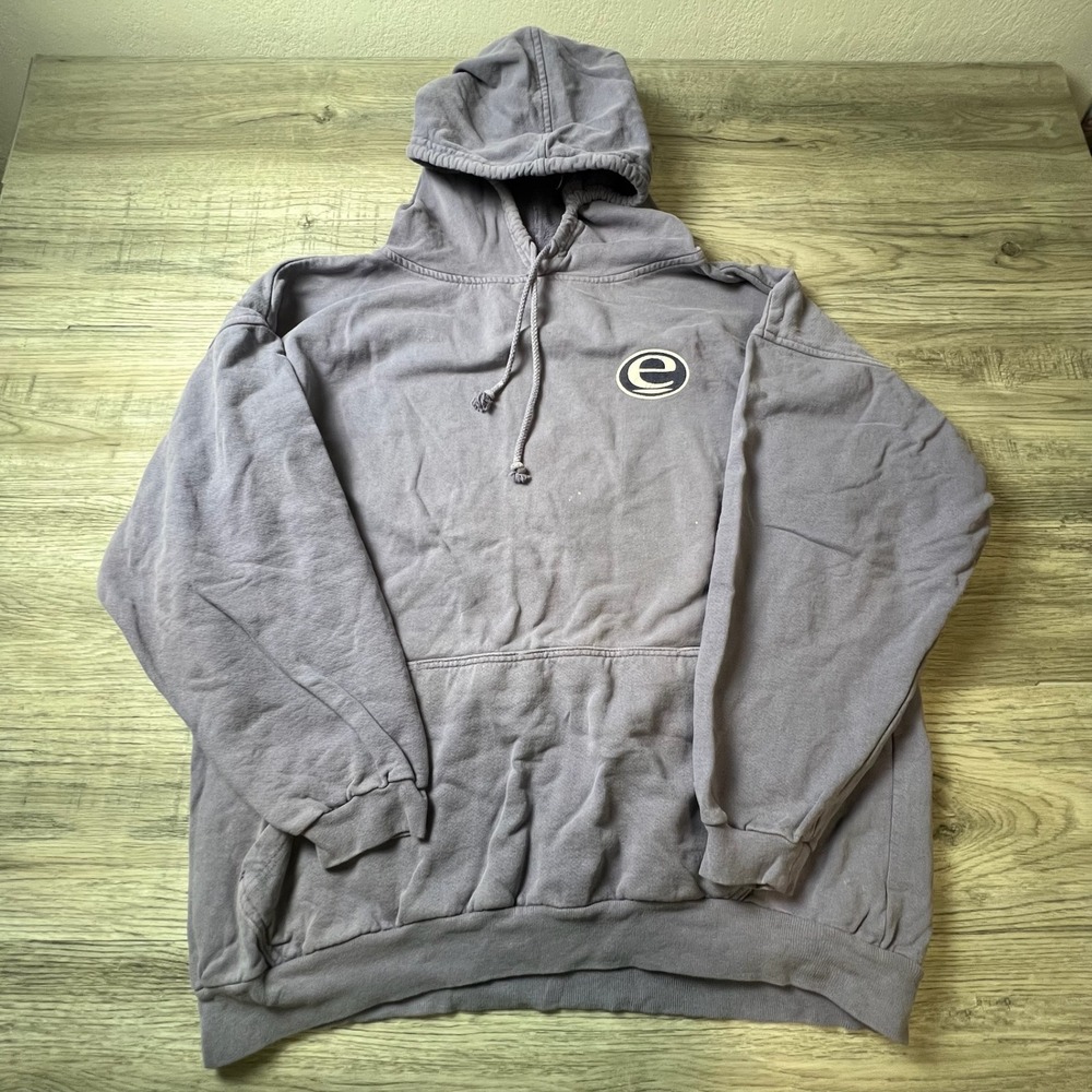 ENUF Internationale Hoodie Mens XL Purple Vintage 90s Sport Graphic Streetwear